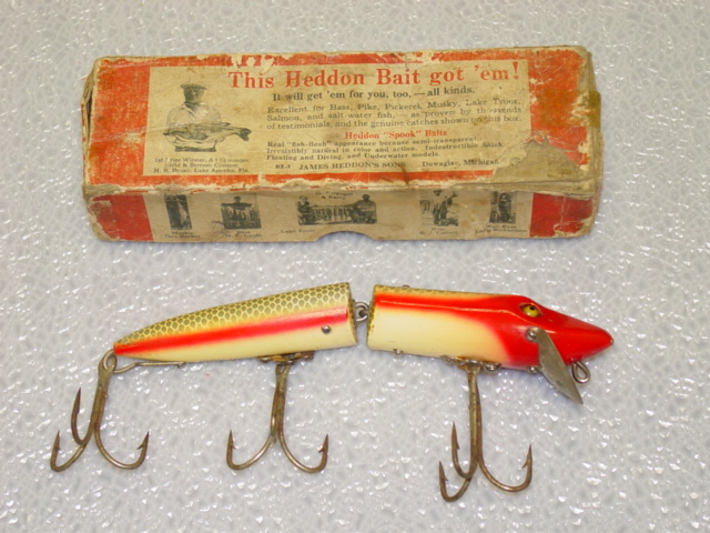 3) Vintage Heddon Fishing Lures. Jointed Vamp Spook